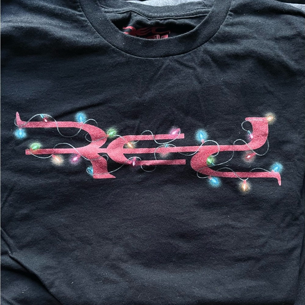 The band Red Christmas lights shirt